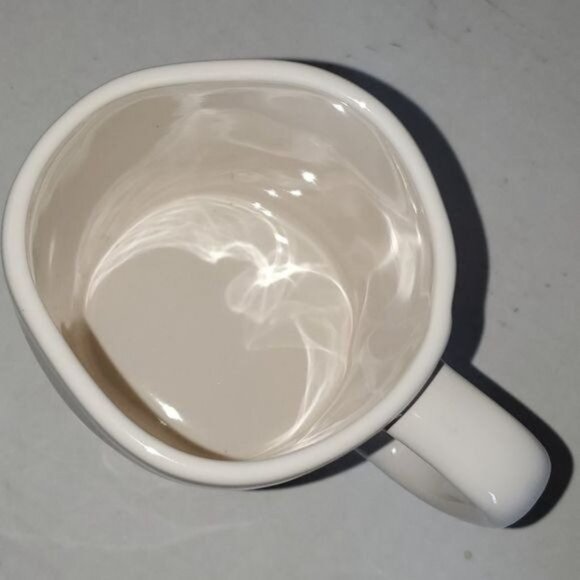 Rae Dunn CERAMIC Cup Mug Coffee MARINE White New - Picture 7 of 9